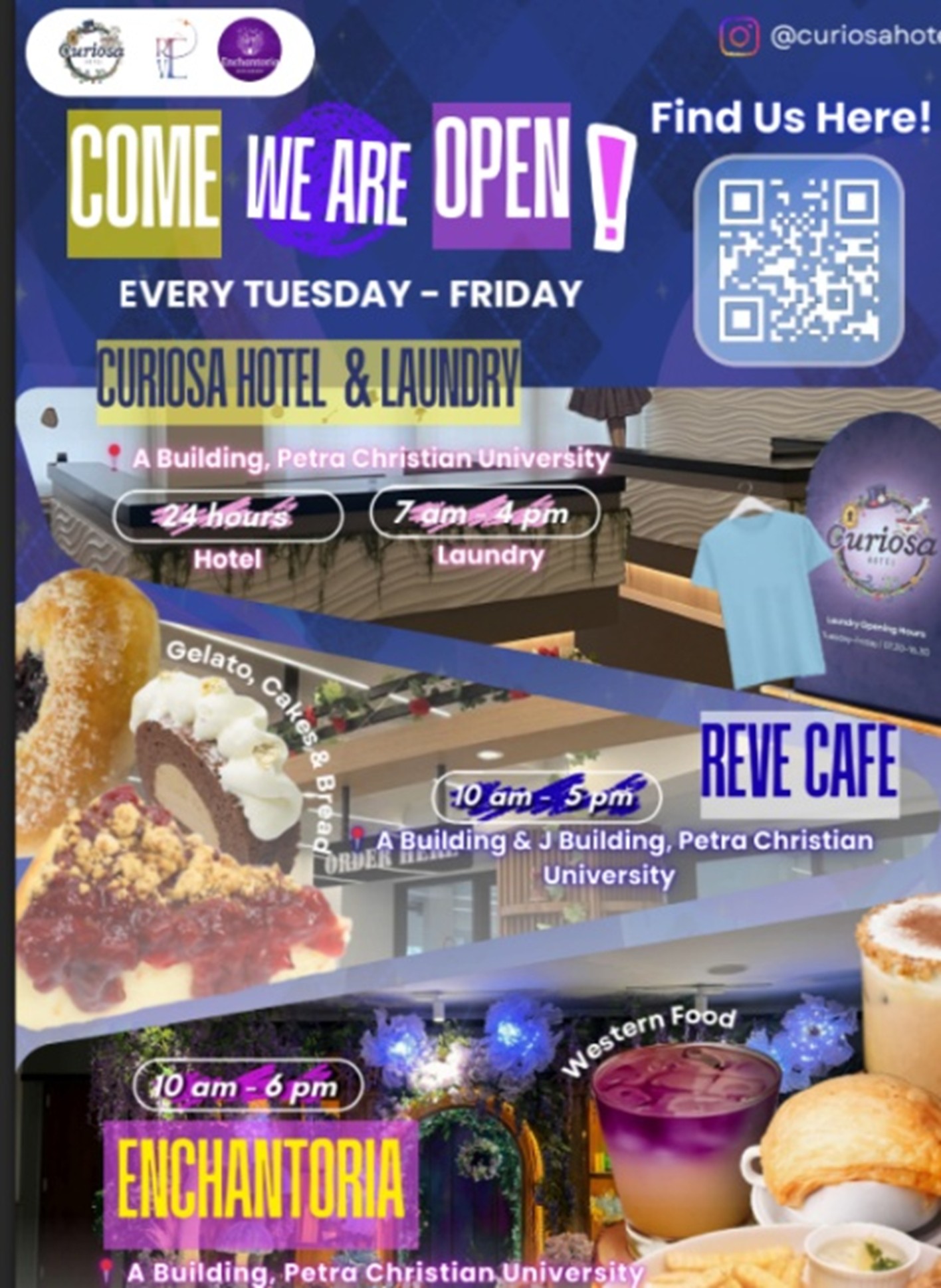 Curiosa Hotel & Laundry, Enchantoria Café & Reve Deli Shop